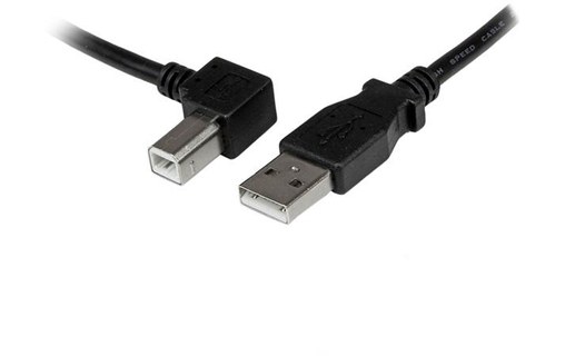 StarTech.com Câble USB 2.0 A vers USB B Coudé à Gauche Mâle / Mâle pour impriman