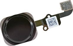 Nappe et bouton Home noir iPhone 6 / 6 Plus