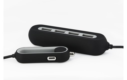 Novodio Family Car Charger - Chargeur voiture iPhone USB 4 X 2,4A