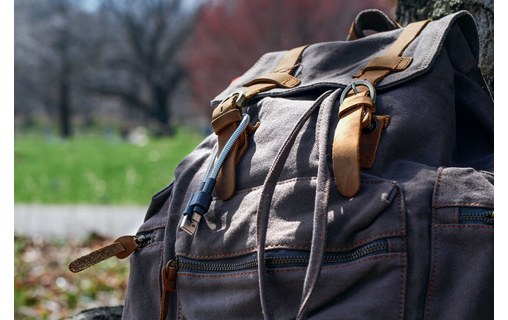 Câble Fuse Chicken USB-A vers micro-USB-A USB 2.0 - 23 cm - Argent