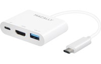 Macally UCHDMI4K - Adaptateur USB-C vers HDMI 4K / USB-C / USB-A