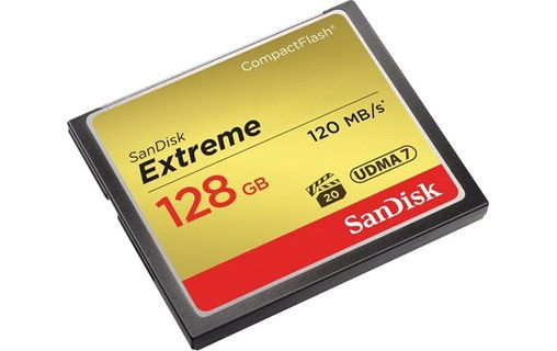 SanDisk Extreme CompactFlash CFXC UDMA7 128 Go 120 Mo/s
