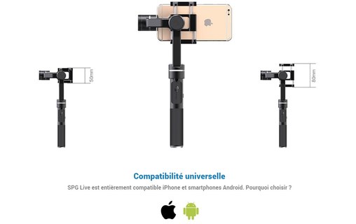 FeiyuTech SPG Live - Stabilisateur motorisé 3-axes pour smartphone