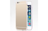 Protection iPhone 6 bumper Usams pour iPhone 6 coloris Blanc et dos transparent