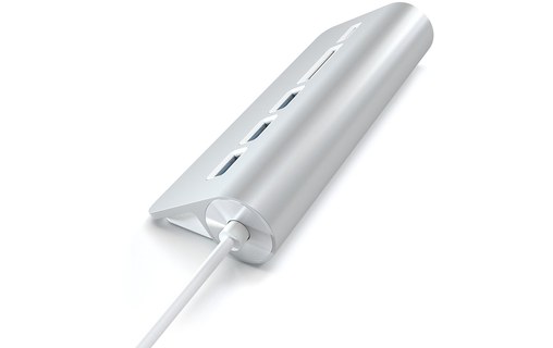 Satechi HUB USB 3.0 en Aluminium et Lecteur de cartes Argent
