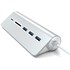 Satechi HUB USB 3.0 en Aluminium et Lecteur de cartes Argent