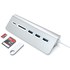 Satechi HUB USB 3.0 en Aluminium et Lecteur de cartes Argent