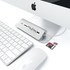Satechi HUB USB 3.0 en Aluminium et Lecteur de cartes Argent