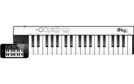 IK Multimedia iRig Keys - Clavier MIDI portable pour iOS/Android et Mac/PC  - Accessoire Audio - IK Multimedia