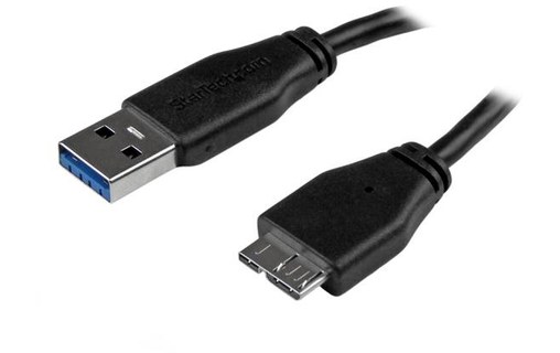 StarTech.com Câble SuperSpeed USB 3.0 slim A vers Micro B de 15 cm