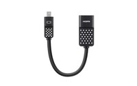 Belkin Mini DisplayPort/HDMI 0,127 m Noir