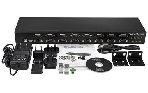 StarTech.com Hub série RS232 à 16 ports - Adaptateur USB vers 16x DB9 RS232 à mo