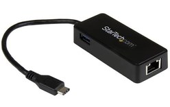 StarTech.com Adaptateur réseau USB-C vers RJ45 Gigabit Ethernet avec port USB su