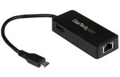 StarTech.com Adaptateur réseau USB-C vers RJ45 Gigabit Ethernet avec port USB su