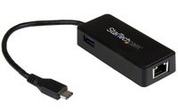 StarTech.com Adaptateur réseau USB-C vers RJ45 Gigabit Ethernet avec port USB su