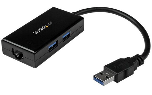 StarTech.com Adaptateur réseau USB 3.0 vers Gigabit Ethernet avec hub USB 3.0 à