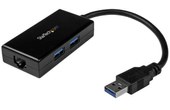 StarTech.com Adaptateur réseau USB 3.0 vers Gigabit Ethernet avec hub USB 3.0 à