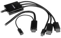 StarTech.com Câble adaptateur HDMI, DisplayPort ou Mini DisplayPort vers HDMI de