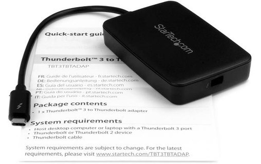 StarTech.com Adaptateur Thunderbolt 3 vers Thunderbolt - Windows seulement - M/F