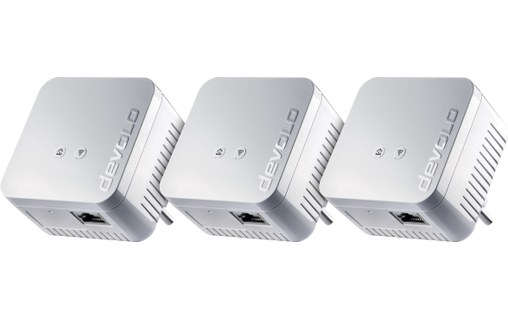 Pack de 3 x Devolo dLAN 550 Wi-Fi - Prise CPL Wi-Fi 500 Mbits/s