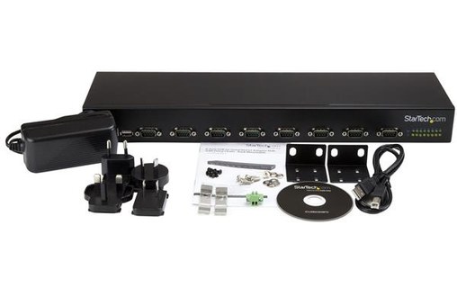 StarTech.com Hub série RS232 à 8 ports - Adaptateur USB vers 8x DB9 RS232 à mont