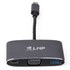 LMP USB-C Multiport Adapter - VGA USB 3.0, charge USB-C, Gris Sidéral