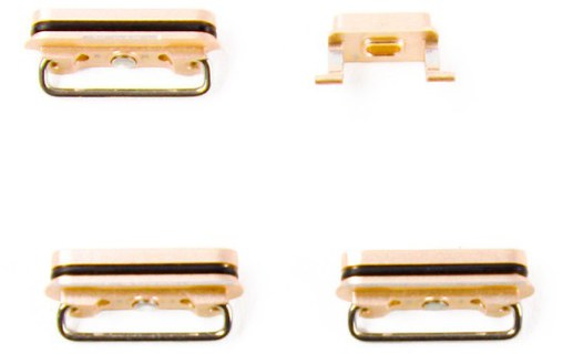 Lot de 4 boutons pour iPhone 6s Or (Volume, vibreur, power)