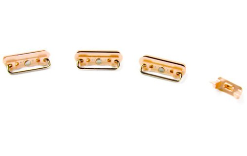 Lot de 4 boutons pour iPhone 6s Or (Volume, vibreur, power)