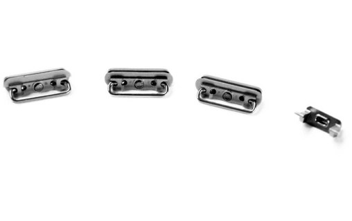 Lot de 4 boutons pour iPhone 6s Gris Sidéral (Volume, vibreur, power)