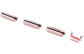 Lot de 4 boutons pour iPhone 6s Or Rose (Volume, vibreur, power)