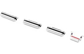 Lot de 4 boutons pour iPhone 6s Argent (Volume, vibreur, power)
