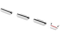 Lot de 4 boutons pour iPhone 6s Argent (Volume, vibreur, power)