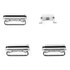 Lot de 4 boutons pour iPhone 6s Argent (Volume, vibreur, power)
