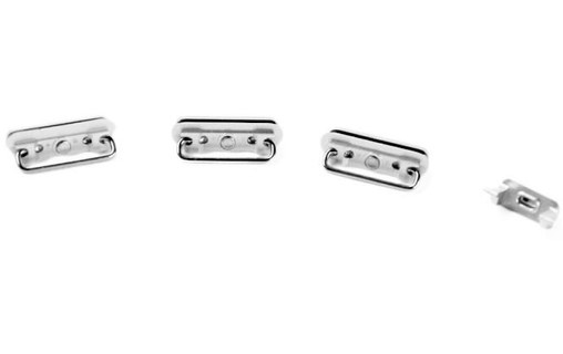 Lot de 4 boutons pour iPhone 6s Argent (Volume, vibreur, power)