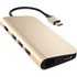 Satechi Adaptateur multi-ports Or - HDMI 4K, USB 3.0, Ethernet, SD, microSD
