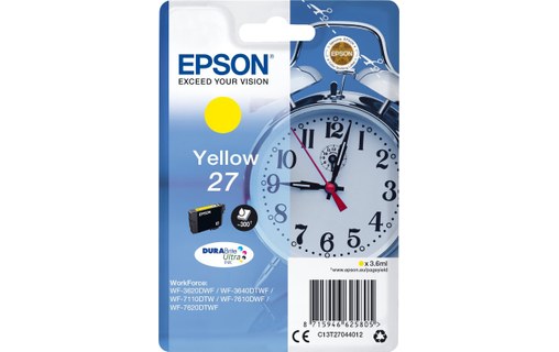Epson encre Jaune 27 pour imprimante WorkForce