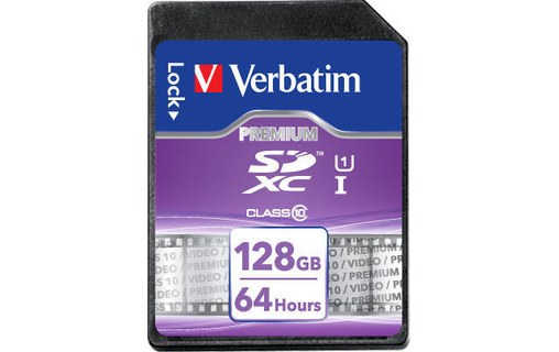 Verbatim SDXC Class 10 128GB 128Go SDXC Classe 10 mémoire flash