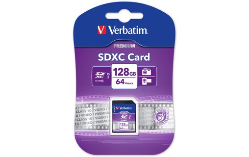 Verbatim SDXC Class 10 128GB 128Go SDXC Classe 10 mémoire flash