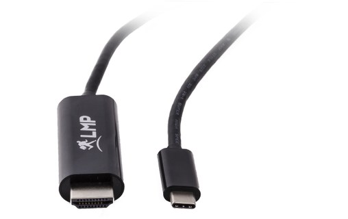 LMP Câble USB-C vers HDMI 2.0 4K à 60Hz 1,8 m noir