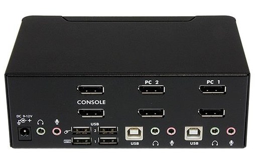 StarTech.com Commutateur KVM 2 Ports DisplayPort, USB et Audio - Switch KVM - 25