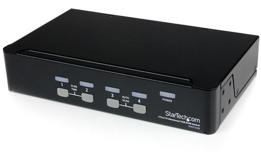 StarTech.com Commutateur KVM 4 Ports VGA USB, Montage en Rack - Switch KVM - 192