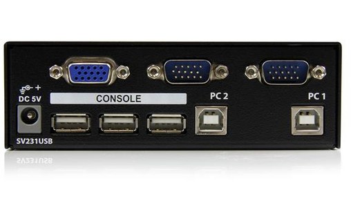 StarTech.com Commutateur KVM 2 Ports VGA USB - Switch KVM - 1920x1440 commutateu