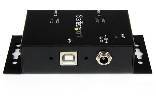 StarTech.com Hub adaptateur industriel USB vers série 2 ports à fixation murale