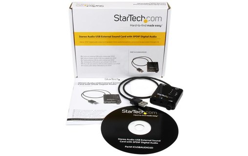 StarTech.com Carte son externe USB avec audio SPDIF numérique - Convertisseur DA
