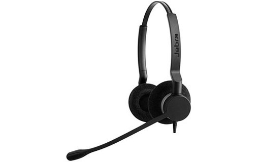 Micro-casque sans fil Jabra Biz 2300 QD Unify Duo, Noir - Bluetooth, USB