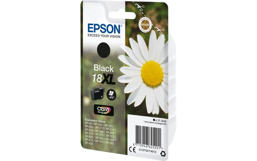 Epson encre Noire 18XL pour imprimante Expression Home