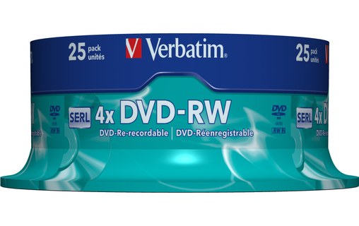 Verbatim DVD-RW Matt Silver 4.7Go DVD-RW 25pièce(s)