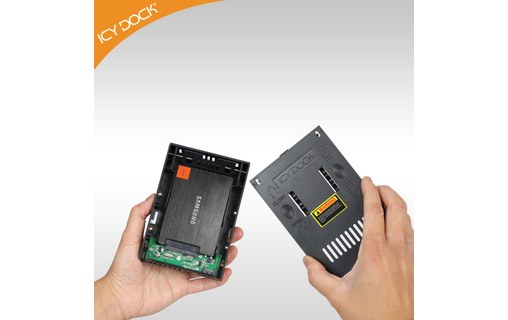 ICY DOCK MB882SP-1S-2B Boîtier convertisseur 3,5" SATA pour disque dur 2,5"/SSD