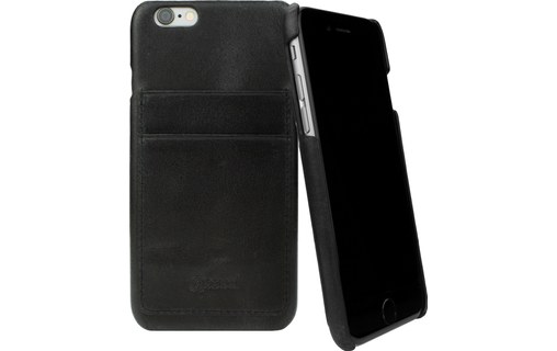 CASEual Leather Back Italian Black - Coque cuir pour iPhone 6s