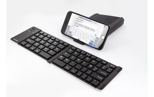 Novodio Travel Keyboard - Clavier AZERTY Bluetooth pliable iOS, Android, Mac, PC